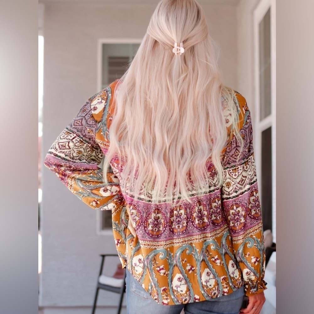 Free Spirited Boho Blouse Long Sleeve - Picture 5 of 5